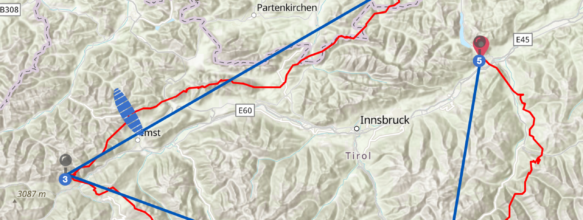 250 km FAI Dreieck erfüllt